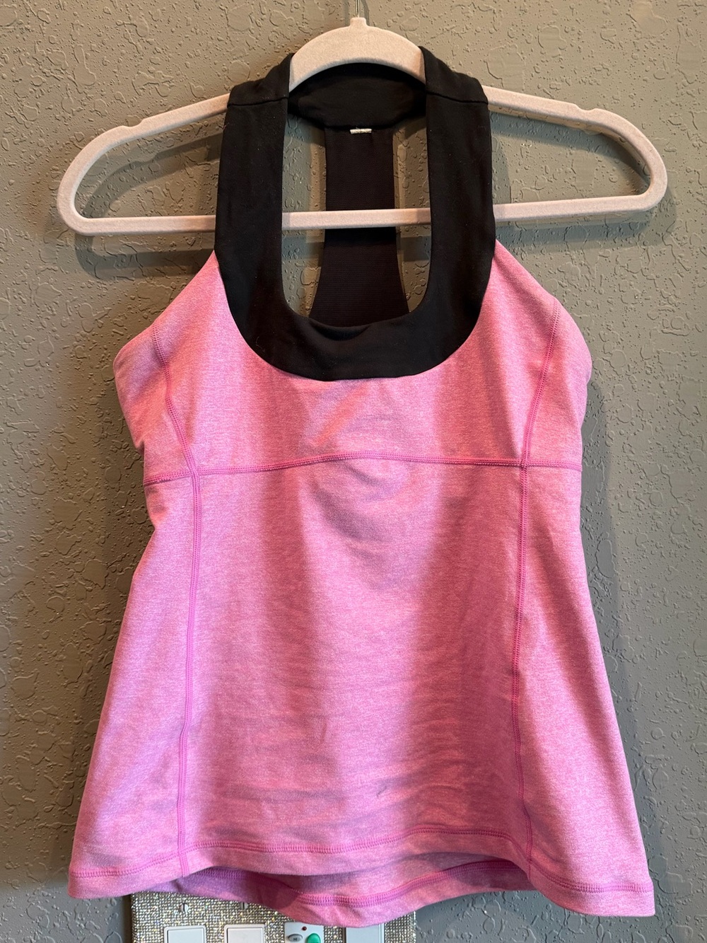 Vintage Lululemon Scoop Neck Tank in Heathered Smoky Rose / Deep Coal